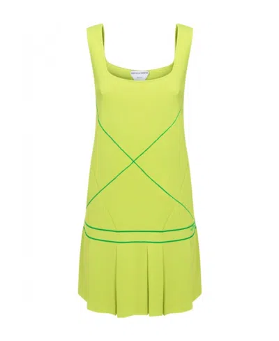 Bottega Veneta Sleeveless Drop-waist Tennis Dress