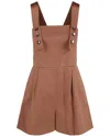 Bottega Veneta Sleeveless Jeweled Silk-blend Playsuit In Brown