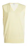 Bottega Veneta Cashmere Vest In Yellow