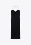 Bottega Veneta Sleeveless Midi Dress In Black