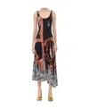 Bottega Veneta Sleeveless Pattern Dress In Black