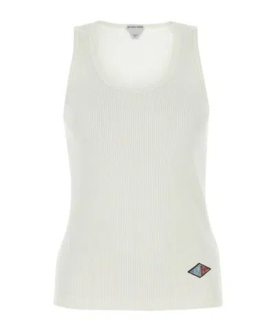 BOTTEGA VENETA BOTTEGA VENETA LOGO PATCH SLEEVELESS TANK TOP