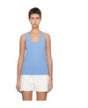 Bottega Veneta Sleeveless Vest With Round Neck In Blue