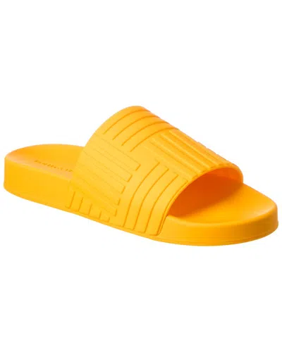 Bottega Veneta Slider Rubber Slide In Yellow