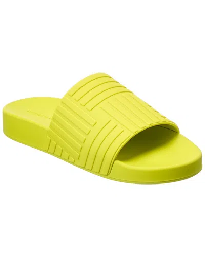 Bottega Veneta Slider Rubber Slide In Yellow