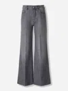 Bottega Veneta Womens Washed Black Faded-wash Wide-leg Denim Jeans In Gray