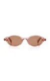Bottega Veneta Slim Ribbon Acetate Sunglasses