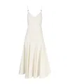 Bottega Veneta Midi Cotton Dress In White