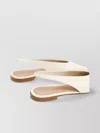 Bottega Veneta Sofia Leather Slingback Point-toe Flats In Grey