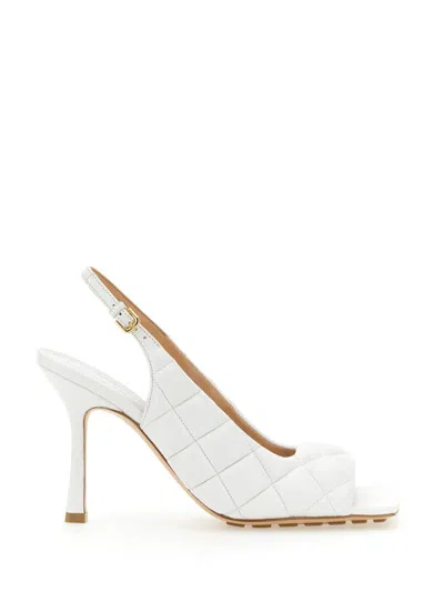 Bottega Veneta 90mm Padded Leather Sandals In White