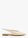 Bottega Veneta Sofia Leather Slingback Point-toe Flats