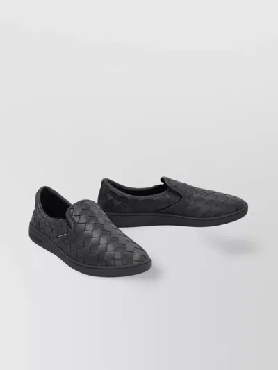 Bottega Veneta Slip-on Leather Sneakers Woven Design
