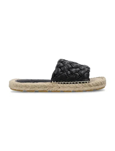 Bottega Veneta Slip-on Sandals In Black Natural