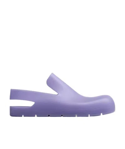 Bottega Veneta Slip-on Slingback Flat Sandals In Purple