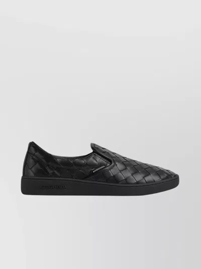 BOTTEGA VENETA SLIP-ON WOVEN SNEAKERS RUBBER SOLE