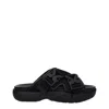Bottega Veneta Luxurious Leather And Raffia Slides For Effortless Sophistication