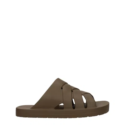 BOTTEGA VENETA BOTTEGA VENETA CIABATTE E ZOCCOLI UOMO GOMMA VERDE/LIANA