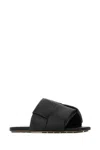 Bottega Veneta Patch Leather Mules In Black