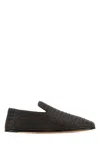 Bottega Veneta Brown Leather Slippers In Brown