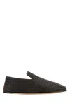 Bottega Veneta Brown Leather Slippers In Brown