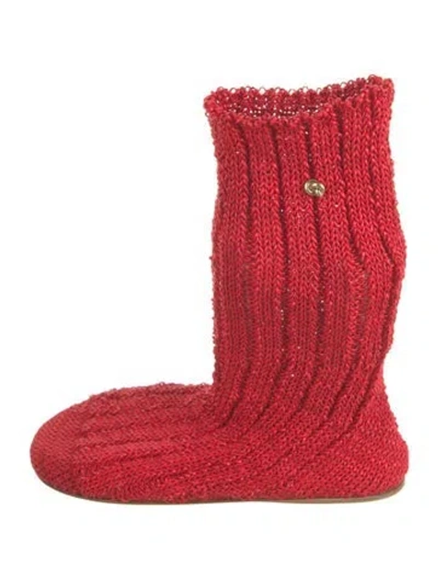 Pre-owned Bottega Veneta Slippers In Red