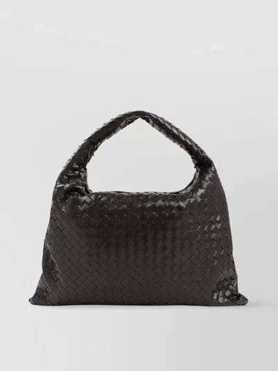 Bottega Veneta Slouchy Woven Top Handle Tote Bag In Grey