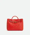 Bottega Veneta Andiamo Intrecciato Woven Leather Small Shoulder Bag