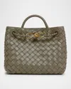 Bottega Veneta Small Andiamo Intrecciato Leather Top Handle Bag