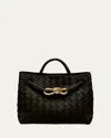 Bottega Veneta Medium Andiamo In Fondant Brass