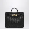 Bottega Veneta Women Andiamo Small Leather Tote Bag In Black