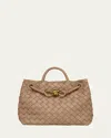 Bottega Veneta Small Andiamo Bag In Brown