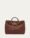 Bottega Veneta Small Andiamo Bag In Brown