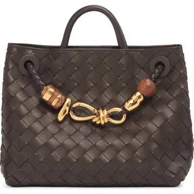 Bottega Veneta Small Andiamo Bead Intrecciato Leather Top Handle Bag