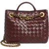 Bottega Veneta Small Andiamo Chain Leather Shoulder Bag In 2129 Madder Brown-m B