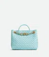 Bottega Veneta Small Leather Andiamo Top-handle Bag In Zenith
