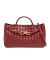Bottega Veneta Andiamo East-west Rosewood Bag In Red