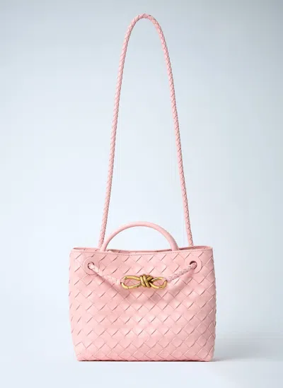 Bottega Veneta Small Andiamo Handbag In Pink