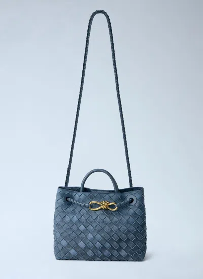 Bottega Veneta Small Andiamo Handbag In Blue