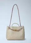 Bottega Veneta Small Andiamo Handbag In Sand