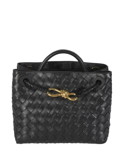 Pre-owned Bottega Veneta Small Andiamo Intrecciato Handbag In Black