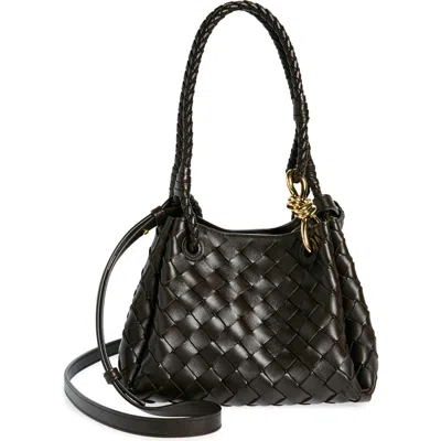 BOTTEGA VENETA BOTTEGA VENETA SMALL ANDIAMO INTRECCIATO LEATHER CROSSBODY BAG