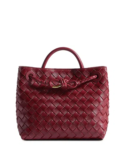 BOTTEGA VENETA SMALL ANDIAMO INTRECCIATO LEATHER SHOULDER BAG