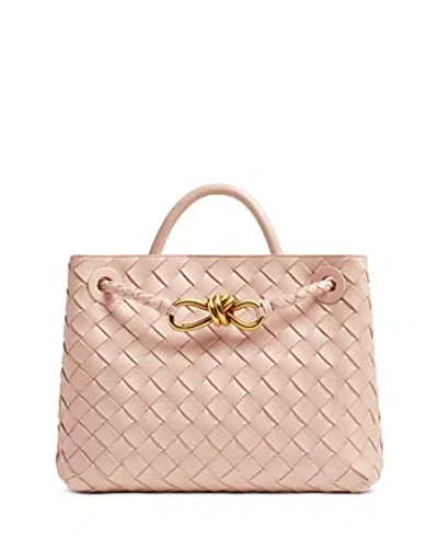 Bottega Veneta Small Andiamo Shoulder Bag In Lotus/brass