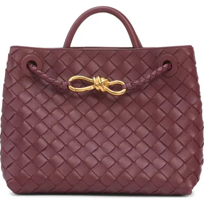 Bottega Veneta Small Andiamo Intrecciato Shoulder Bag In 2507 Sapele-m Bras-sapele