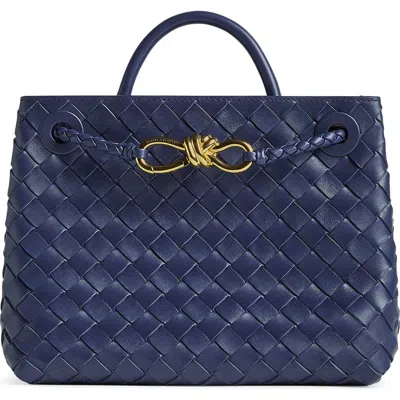 Bottega Veneta Small Andiamo Shoulder Bag In Duke/brass