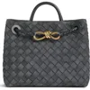Bottega Veneta Small Andiamo Intrecciato Suede Shoulder Bag