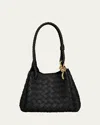 Bottega Veneta Small Parachute In 1019 Black-m Brass