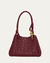 Bottega Veneta Small Andiamo Parachute Bag In Red