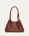 Bottega Veneta Small Andiamo Parachute Bag In Burgundy