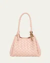 Bottega Veneta Small Andiamo Parachute Bag In Cameo